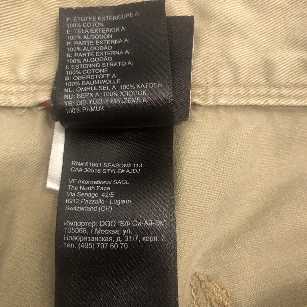 The North Face Beige Khaki Pants Men Sz 32 X30 Outdoors Gorpcore Hiking Climbing